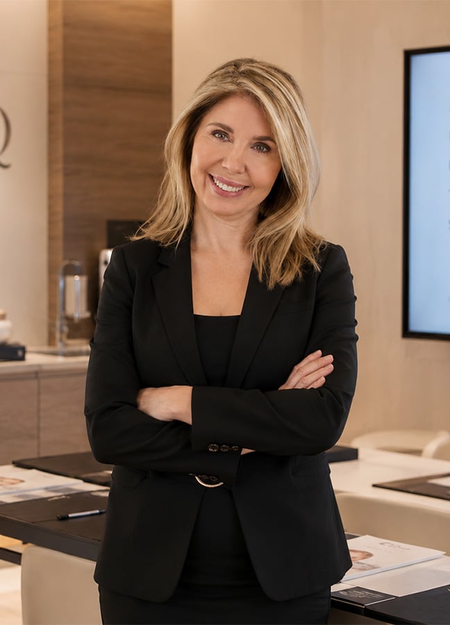 Dr. Angelina Guzzo leading physician-led aesthetic medicine education at AMEQ Academy