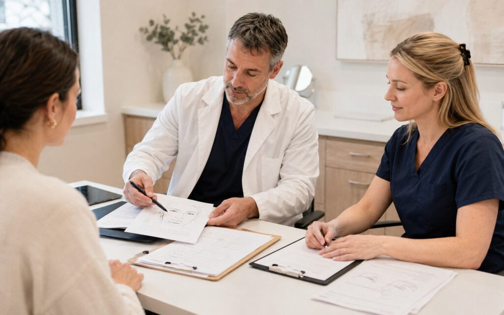 Nurses in Aesthetic Medicine in Quebec: CMQ and OIIQ Guidelines, Professional Obligations, and Career Opportunities Quebec physician and registered nurse reviewing a patient-specific aesthetic medicine order